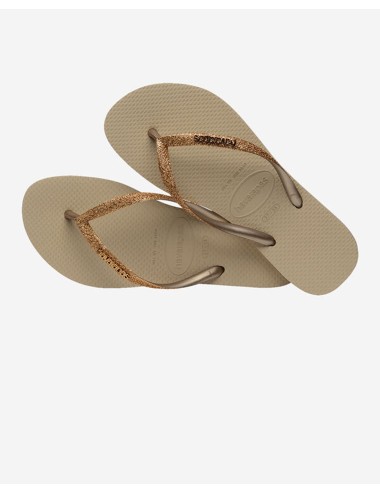 Slim glitter ii sand/golden light metallic 4146975.9177 f80HavaianasPassioni Boutique