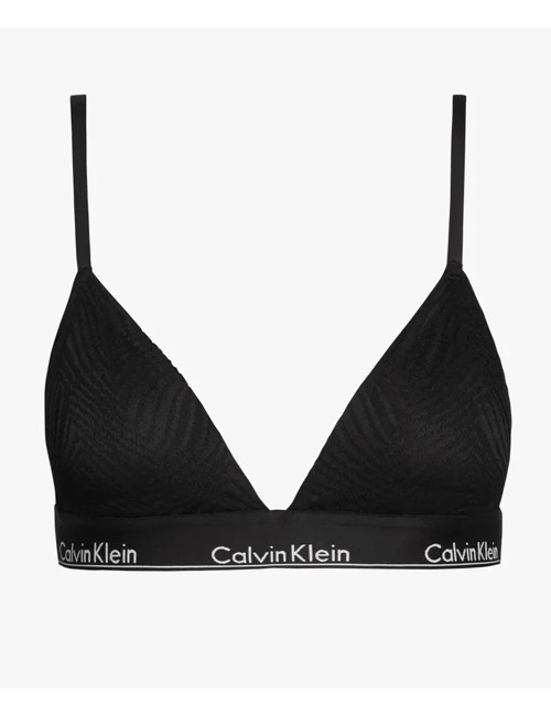Ck - reggiseno a triangolo in pizzo con coppe preformate 000qf7077e-ll0 lillaCalvin Klein DonnaPassioni Boutique