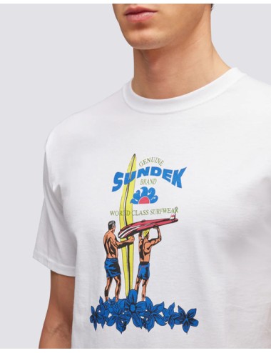 Sundek - t-shirt stampa sundek heritage m639tejy300 00600 biancaSundekPassioni Boutique