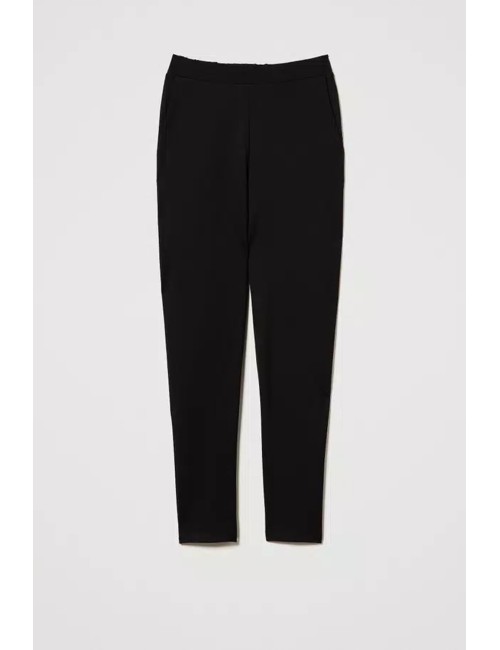 Twinset - pantaloni a sigaretta con elastico nero 242li2mdd 00006TwinsetPassioni Boutique