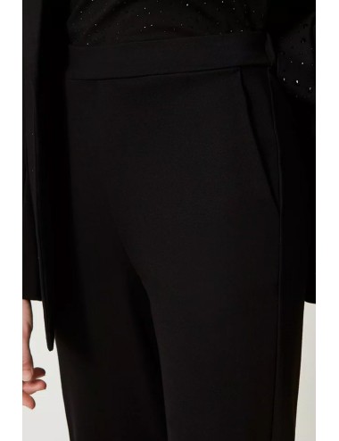 Twinset - pantaloni a sigaretta con elastico nero 242li2mdd 00006TwinsetPassioni Boutique