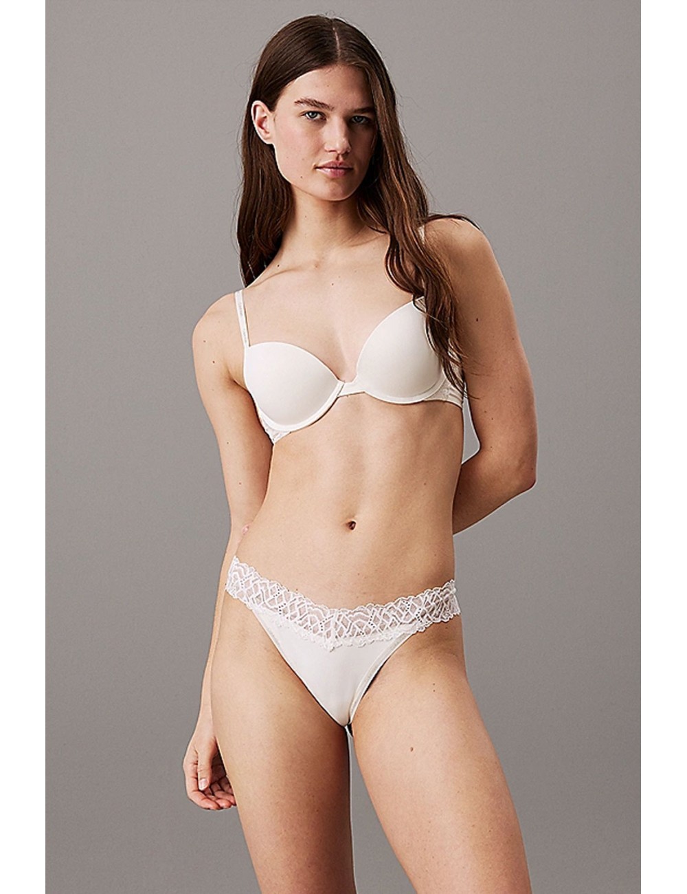 Ck - reggiseno push-up con scollo profondo - ck attraction ivory 000qf7578e-101Calvin Klein DonnaPassioni Boutique