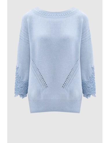 Ermanno scervino - maglia in lana, viscosa e cashmere d454l507apdyi 95708 neroErmanno ScervinoPassioni Boutique