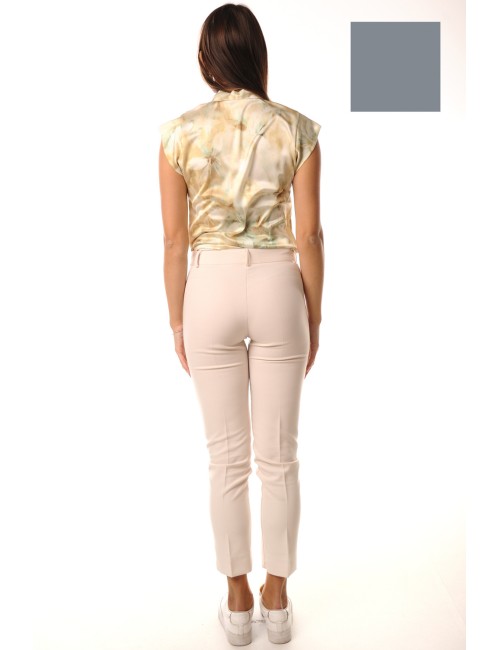 Leggings in eco pelle elasticizzata effetto termico must plus vobt67460 neroOrobluPassioni Boutique
