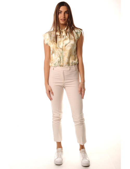 Leggings in eco pelle elasticizzata effetto termico must plus vobt67460 neroOrobluPassioni Boutique