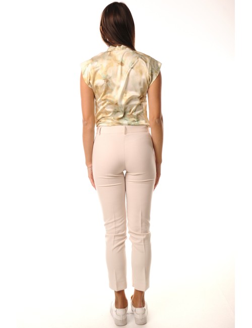 Leggings in eco pelle elasticizzata effetto termico must plus vobt67460 neroOrobluPassioni Boutique