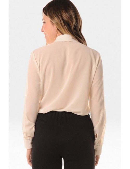 Lokita - blusa georgette manica campana 260 lok23629 cipriaLokitaPassioni Boutique