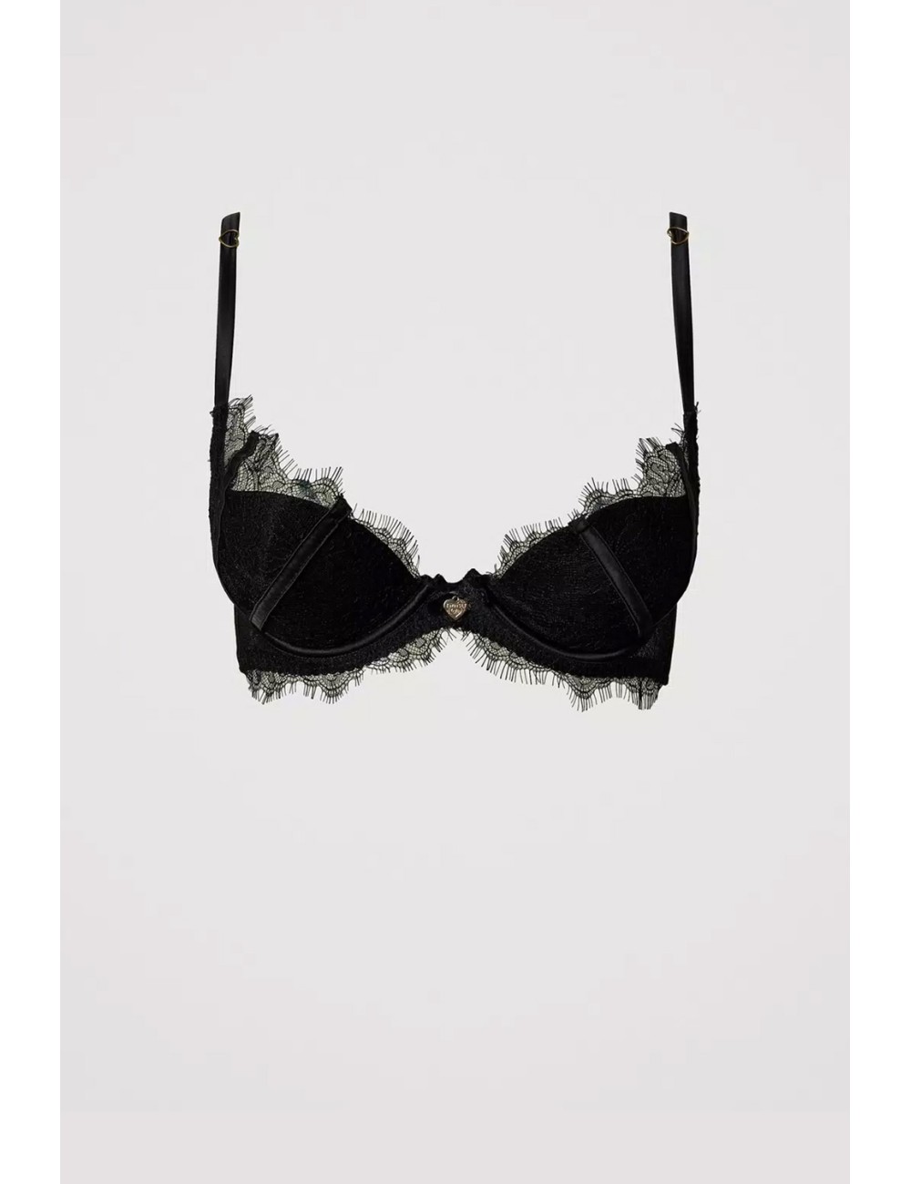 Twinset - reggiseno push-up in pizzo e raso nero 242ll6j44 00006TwinsetPassioni Boutique