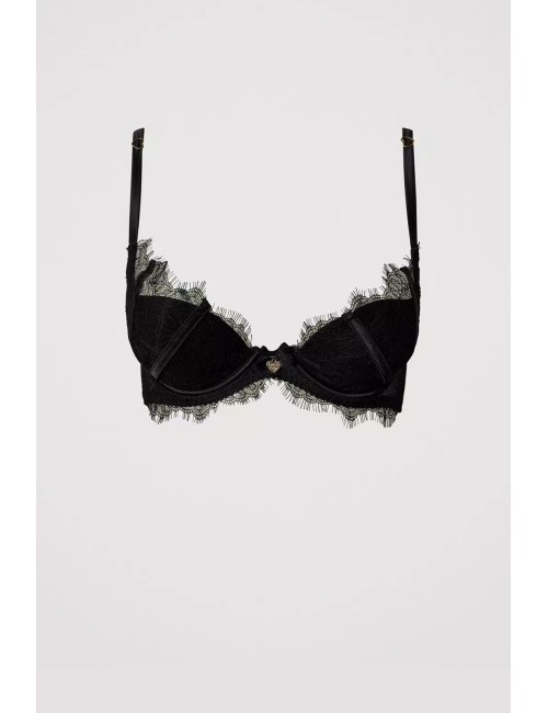 Twinset - slip brasiliana in pizzo e tulle nero 242ll6j77 00006TwinsetPassioni Boutique