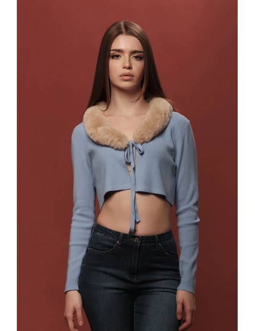 Fresh flower - maglia girocollo lurex ff367 fuxiaFresh FlowerPassioni Boutique