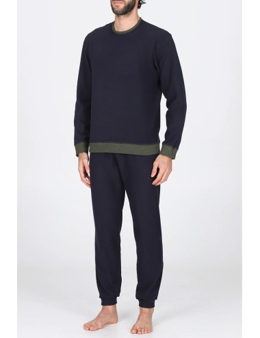 Julipet - pigiama girocollo con maglia double face due colori: verde/blu o moro/grigio jal275 264JulipetPassioni Boutique