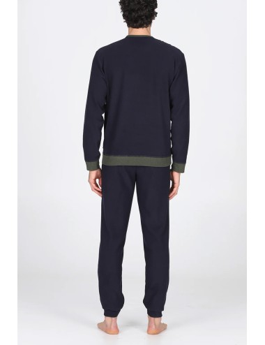 Julipet - pigiama girocollo con maglia double face due colori: verde/blu o moro/grigio jal275 264JulipetPassioni Boutique