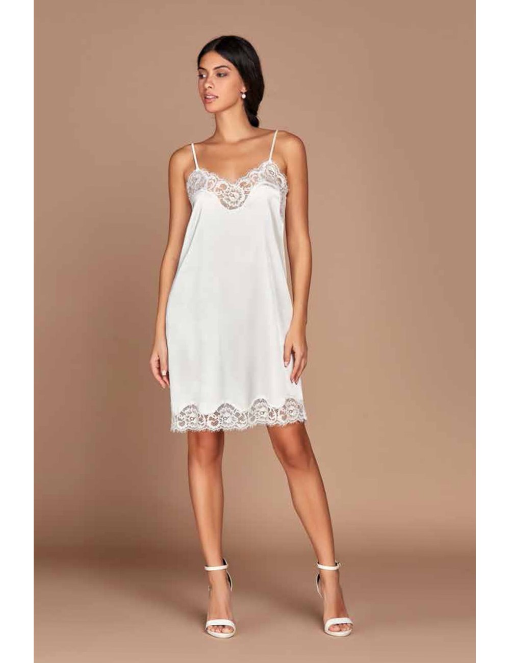 Amadine - camicia da notte corta in seta d2781 setaAmadinePassioni Boutique