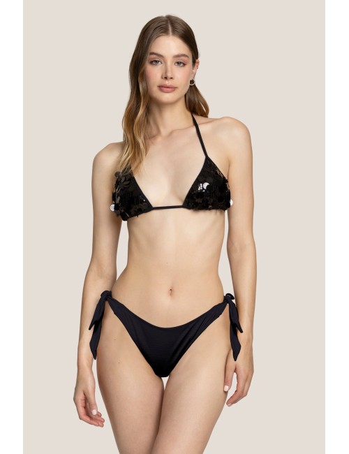 4giveness - triangolo e slip bordato bicolor lurex 125wbwbk5212 8224GivenessPassioni Boutique