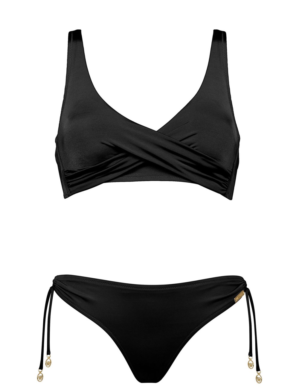 Watercult - bikini top incrociato deep black 7330+697 053 909 +++WatercultPassioni Boutique