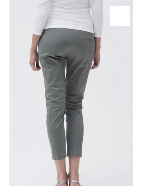 Pantalone a zampetta sfrangiato gambardine ww30509 neroWhite WisePassioni Boutique