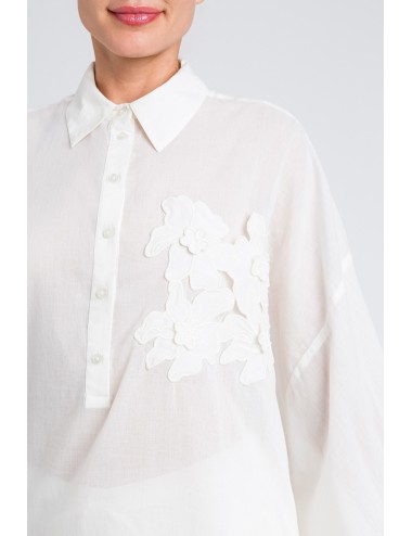 Camicia m/l pizzo 251lm2pbb 00632 +++TwinsetPassioni Boutique