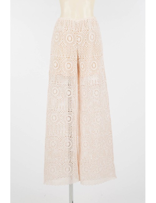 Pantalone palazzo crochet 251lm2cee 12363 +++TwinsetPassioni Boutique
