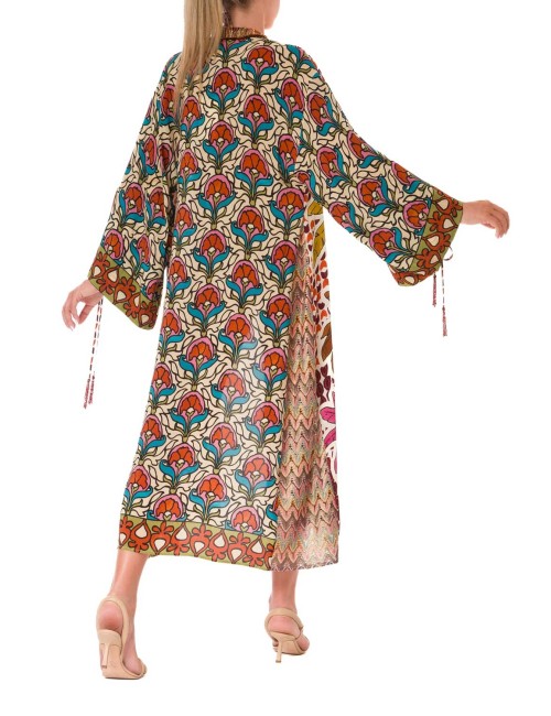 Anjuna - abito michela palme geo cognacAnjunaPassioni Boutique