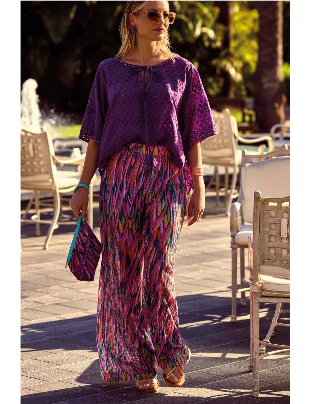 Blusa era in cotone vi25-082Vacanze ItalianePassioni Boutique