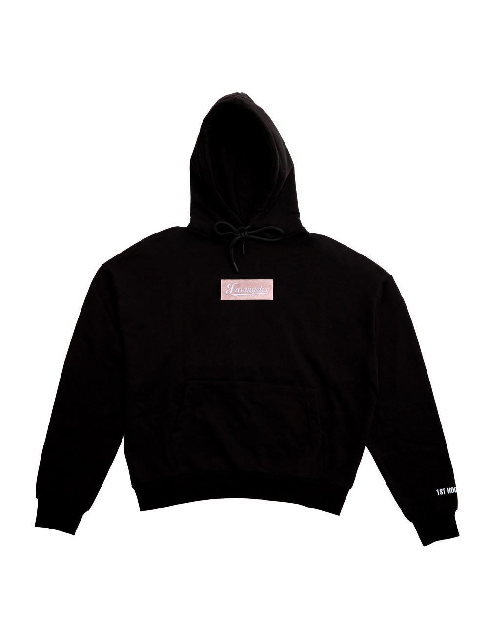 Fasangeles - felpa con cappuccio tuta basic logo fa25bh01 blackFasangelesPassioni Boutique