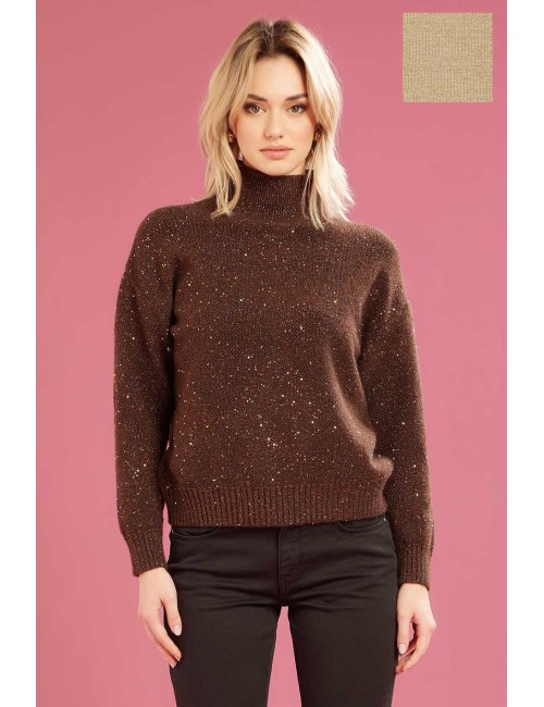 Fresh flower - vulcano rombi micropaillette ff695 cioccolatoFresh FlowerPassioni Boutique