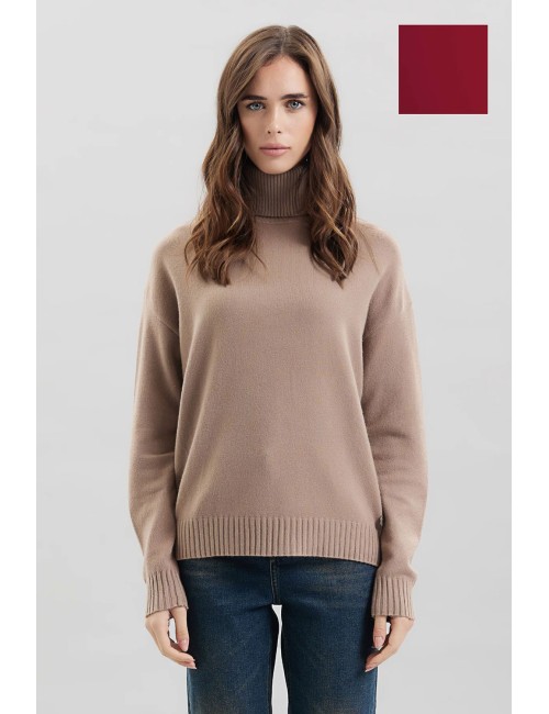 Take two - dolcevita con spacco viscosa dt00319 tortoraTake TwoPassioni Boutique