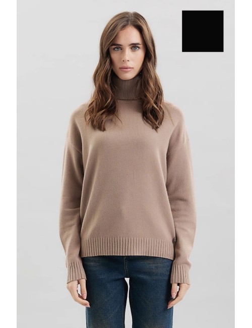Take two - dolcevita con spacco viscosa dt00319 tortoraTake TwoPassioni Boutique