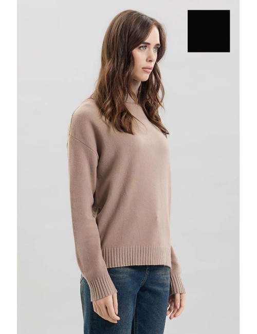 Take two - dolcevita con spacco viscosa dt00319 tortoraTake TwoPassioni Boutique