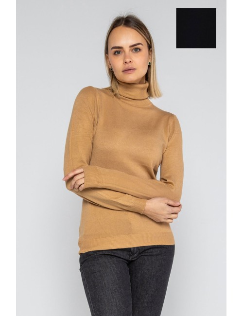 Lokita - dolcevita basic in maglia di viscosa 0090 lok56830 avorioLokitaPassioni Boutique
