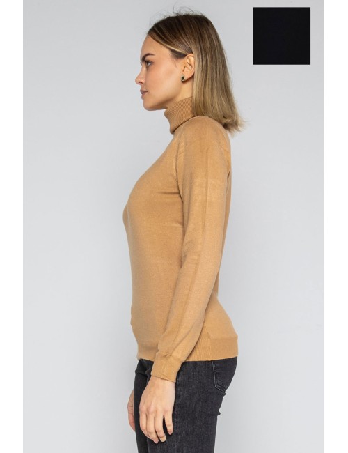 Lokita - dolcevita basic in maglia di viscosa 0090 lok56830 avorioLokitaPassioni Boutique