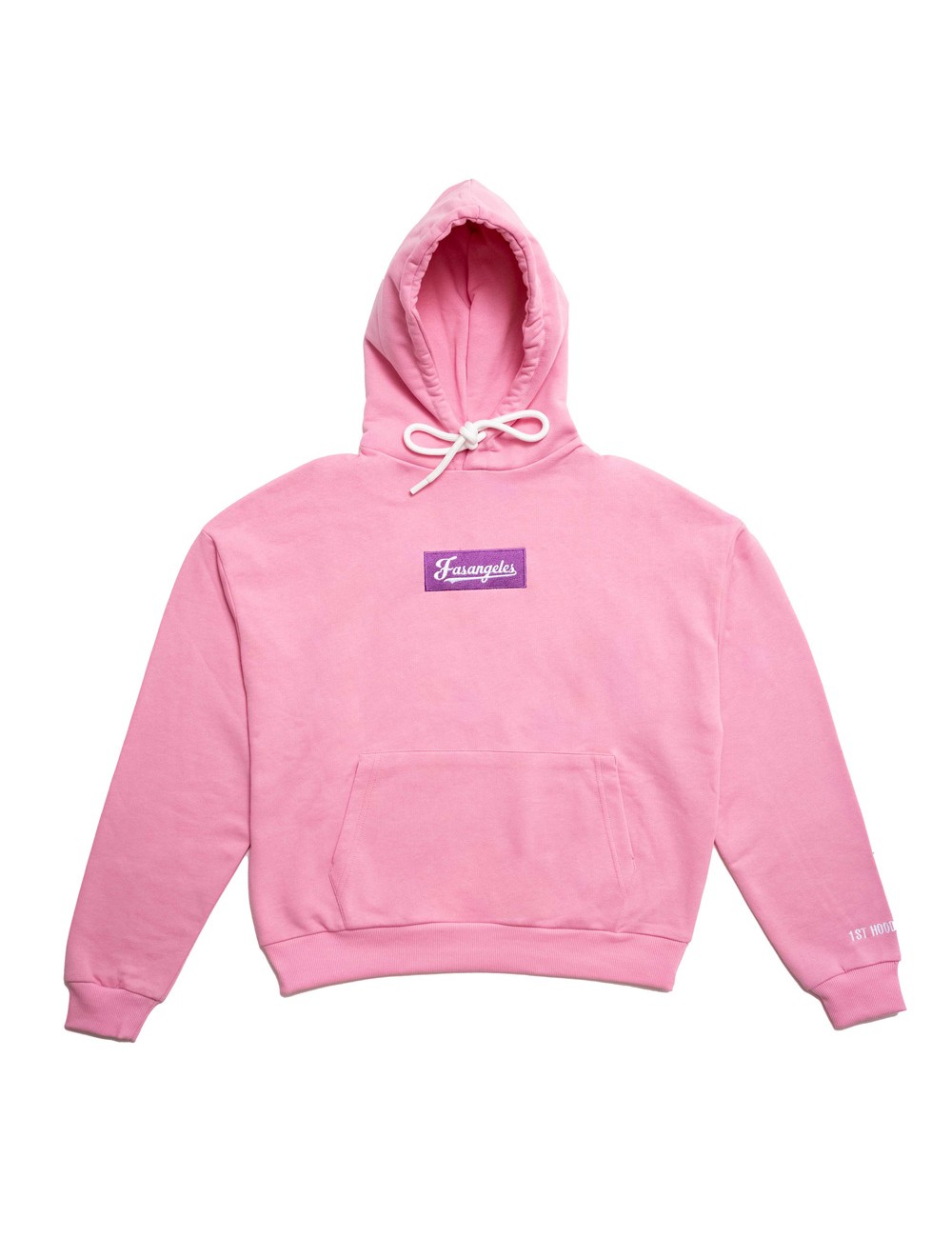 Fasangeles - felpa con cappuccio tuta basic logo fa25bh01 pinkFasangelesPassioni Boutique