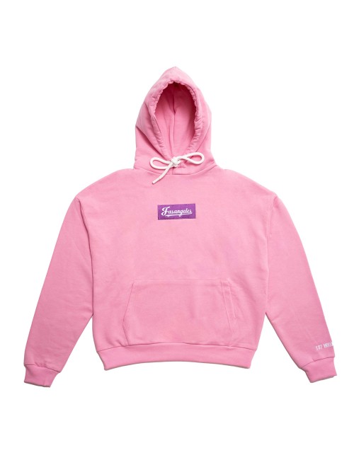 Fasangeles - felpa con cappuccio tuta basic logo fa25bh01 pinkFasangelesPassioni Boutique