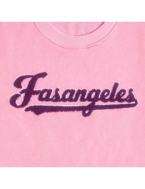 Fasangeles - felpa tuta con logo peluche fa25bc01 choccolateFasangelesPassioni Boutique