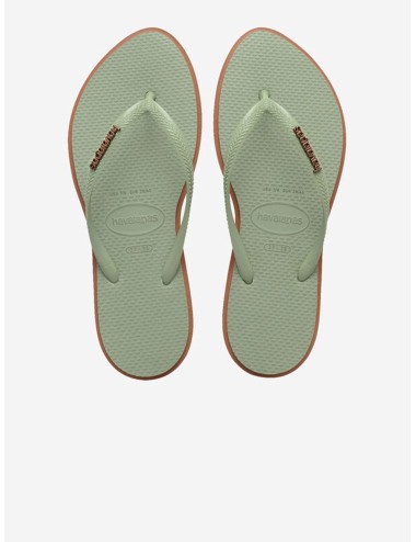 Donna infradito havaianas slim glow dark brown strass e perlineHavaianasPassioni Boutique