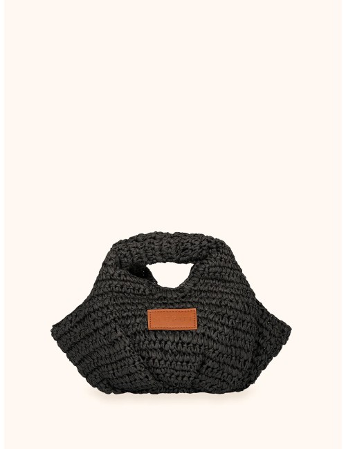 Mefui -donna maxi pochette me fui rafia nero magnete ma26-sw0060bkMefuiPassioni Boutique