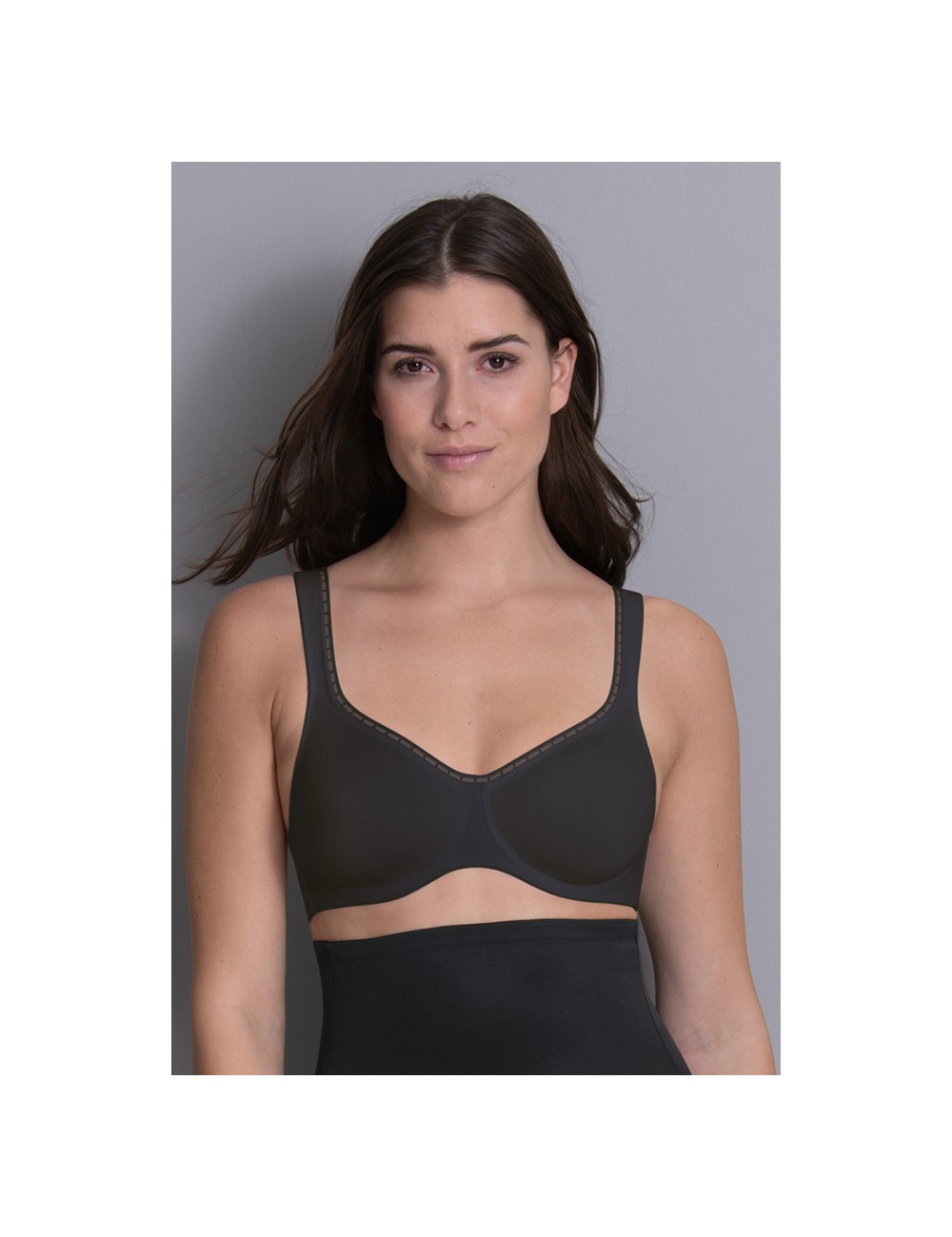 Rosa faia - reggiseno con ferretto twin firm 5694 001 neroAnitaPassioni Boutique