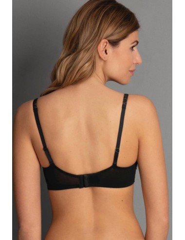 Rosa faia - reggiseno con ferretto fleur 5653 001 neroRosa FaiaPassioni Boutique