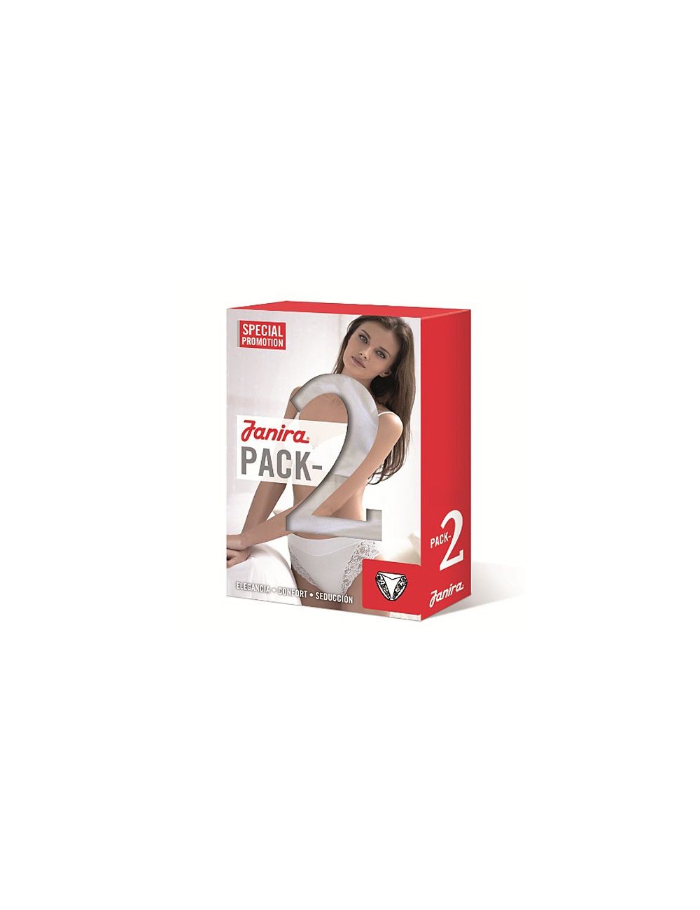 Bi-pack 2 neri esencial slip vita centraleJaniraPassioni Boutique