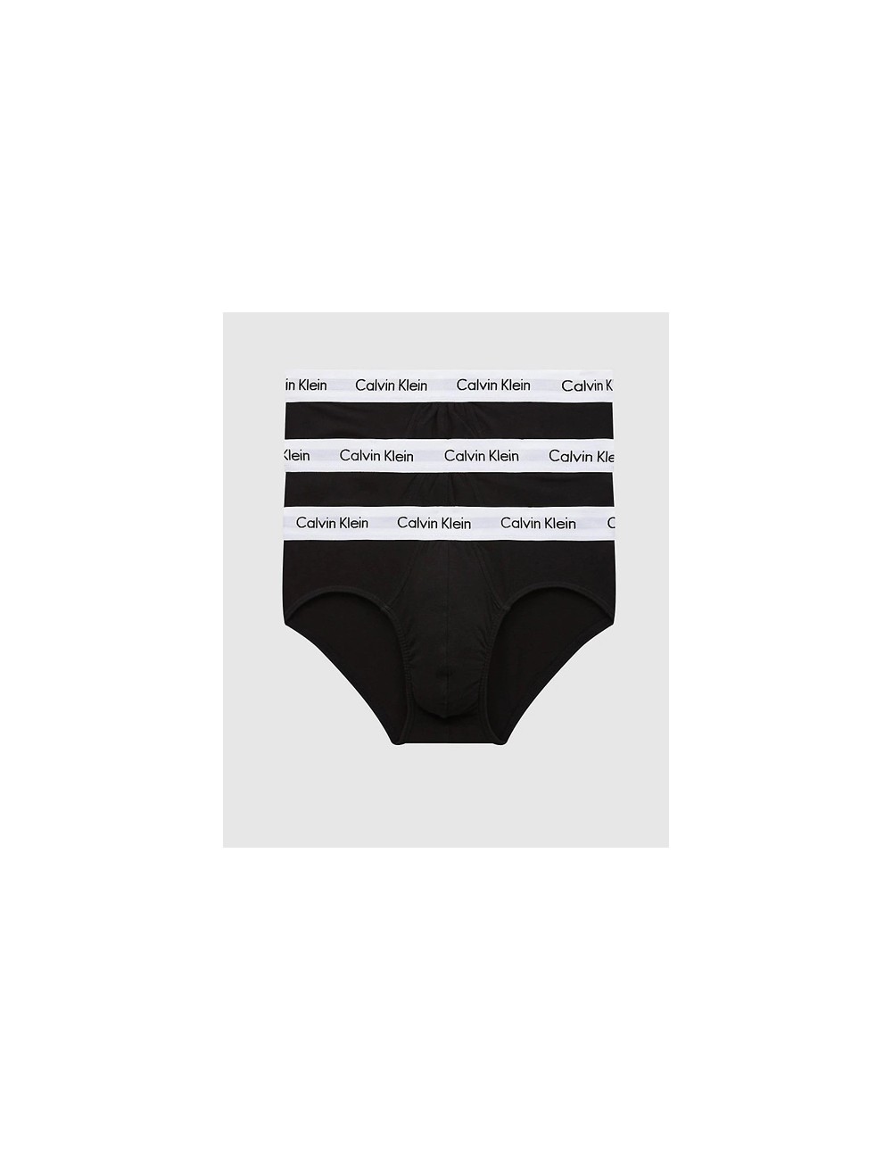 Ck - slip 3pack cotton strech 0000u2661g neroCalvin Klein UomoPassioni Boutique