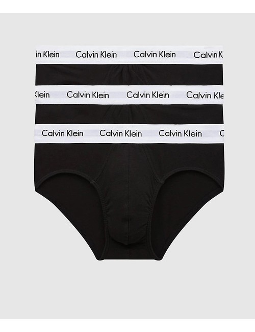 Ck - slip 3pack cotton strech 0000u2661g neroCalvin Klein UomoPassioni Boutique