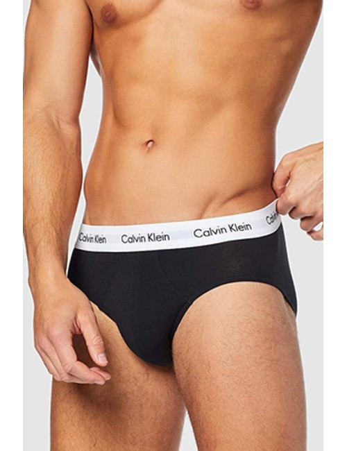 Ck - slip 3pack cotton strech 000nb2969a-7v1 neroCalvin Klein UomoPassioni Boutique