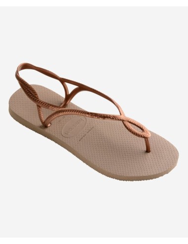 Donna infradito havaianas slim glow dark brown strass e perlineHavaianasPassioni Boutique