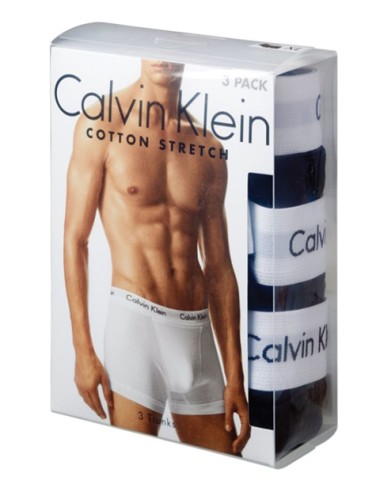 Ck - boxer 3pack cotton strech 0000u2664g 001 neroCalvin Klein UomoPassioni Boutique