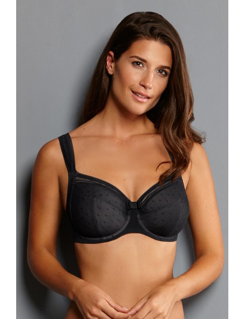Rosa faia - reggiseno con ferretto emily 5201 001 neroRosa FaiaPassioni Boutique
