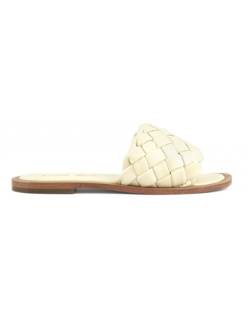 Coral blue - sandali in pelle intrecciata cb.k221.15/whiCoral BluePassioni Boutique