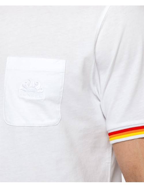 T-shirt girocollo offwhite m301tejr900 03900SundekPassioni Boutique