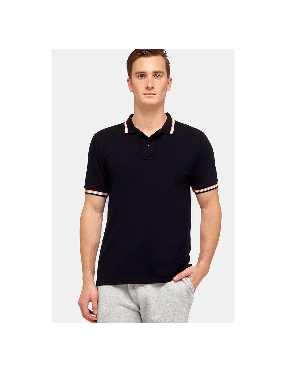 Polo brice in piquet m779plj6500 neroSundekPassioni Boutique
