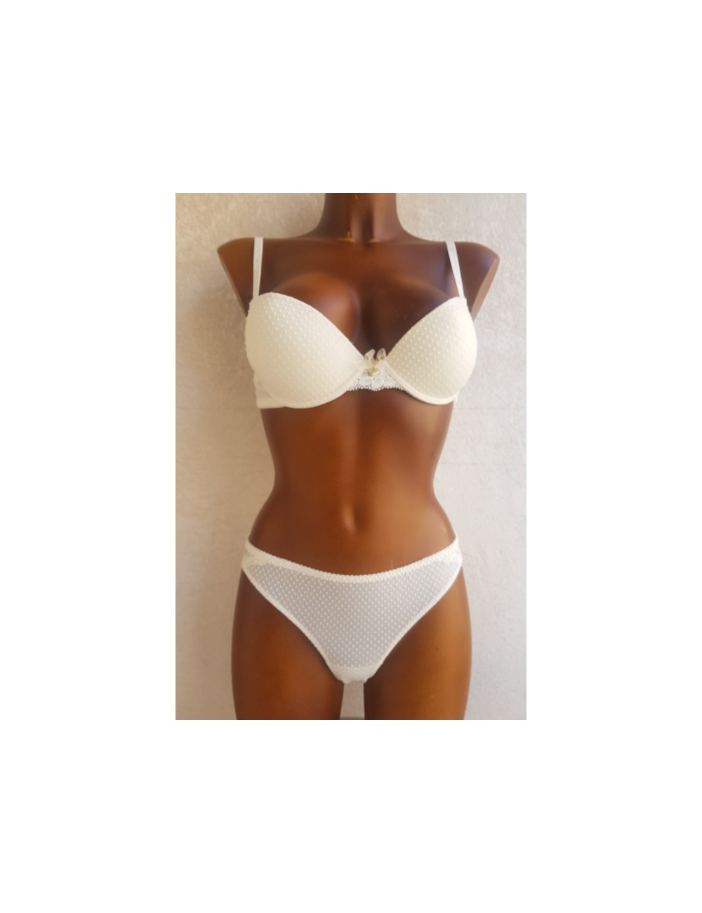 Twinset - completo reggiseno push-up  più slip 211ll6244 avorioTwinsetPassioni Boutique
