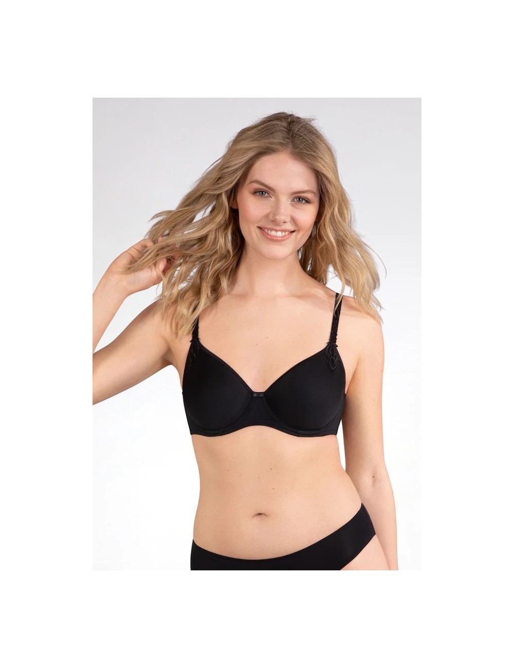 Naturana - reggiseno con ferretto e coppa c traspirante 7152c 400 neroPassioni Boutique